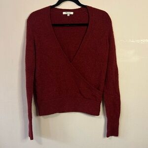 Madewell Wrap Front Pullover Sweater